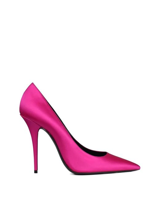 Saint Laurent Pink Marilyn Pointed-Toe Pumps