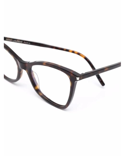 Saint Laurent Brown Jerry Tortoise-Shell Square Frames