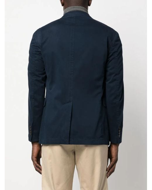 メンズ Polo Ralph Lauren ノッチドラペル シングルジャケット Blue