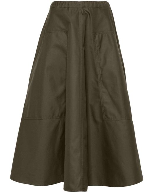 Sofie D'Hoore Green Scout A-line Midi Skirt