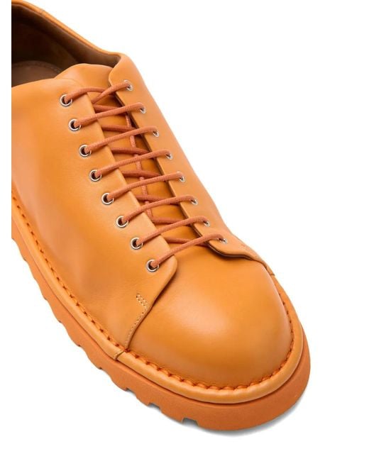 Marsèll Orange Pallottola Pomice Derby Shoes for men