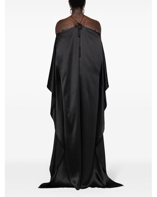 ‎Taller Marmo Zijden Maxi-jurk in het Black