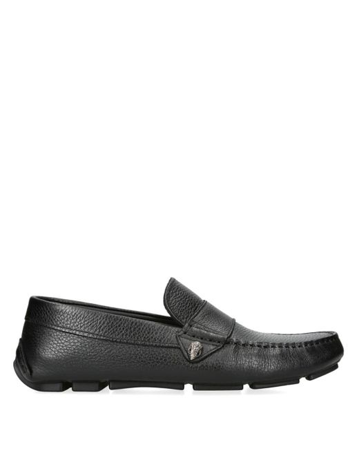 Kurt Geiger Black Stirling Leather Loafers for men