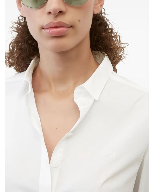 Marc O' Polo Button-Up Blouse in het White