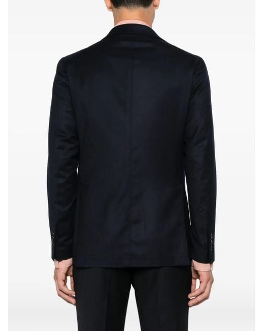 Tagliatore Blue Two-Button Wool Blazer for men