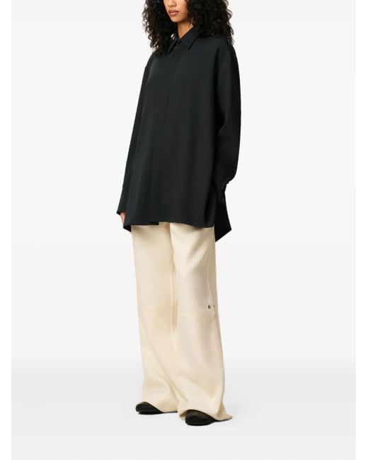 AMI Black Wool Shirt