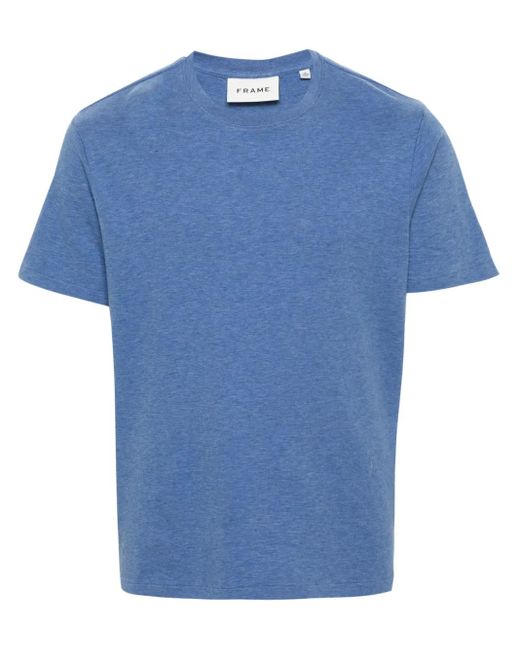 FRAME Blue Duo Fold Mélange T-shirt for men