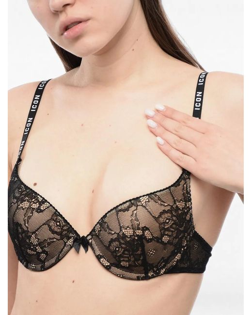 DSquared² Black Lace Bra