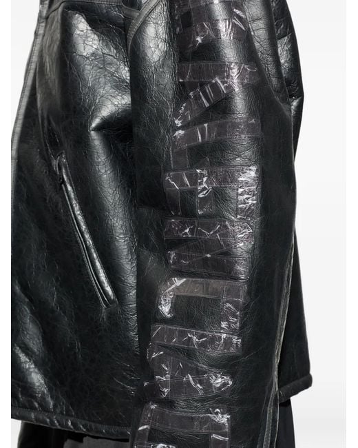Balenciaga Black Logo-Tape Jacket for men