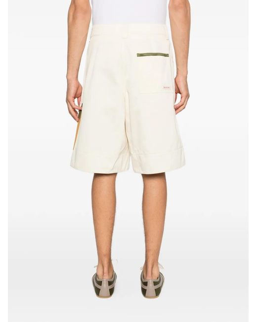 Marni White Pocket Shorts for men