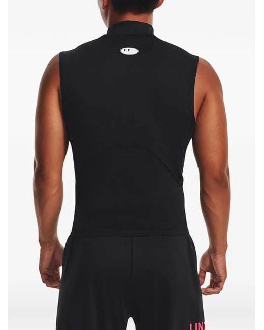 Under Armour Black Compression Mock-Neck Top for men