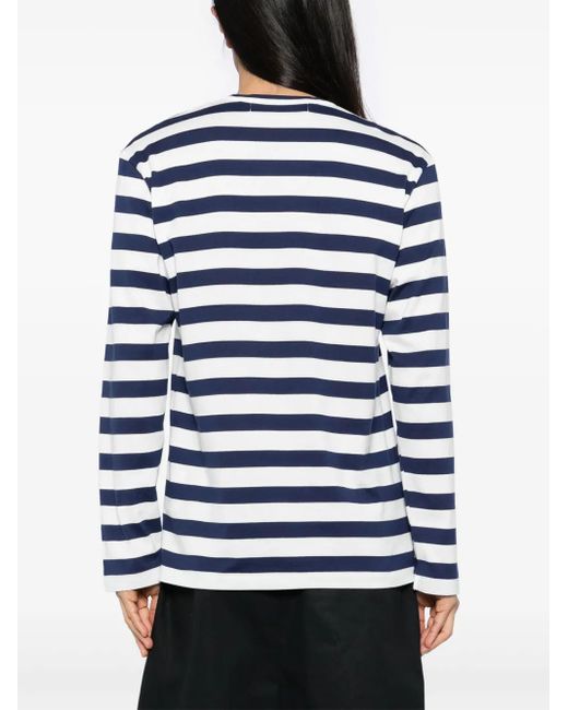 Comme des Garçons ストライプ Tシャツ Blue