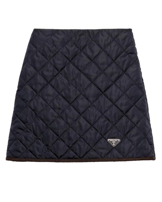 Prada Blue Lightweight Re-Nylon Miniskirt