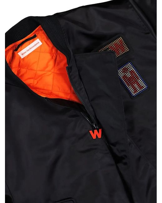Walter Van Beirendonck Blue Beep Beep Bomber Jacket for men
