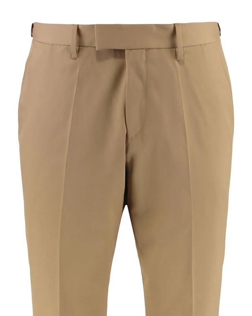 Boss Natural Flat-Front Trousers for men