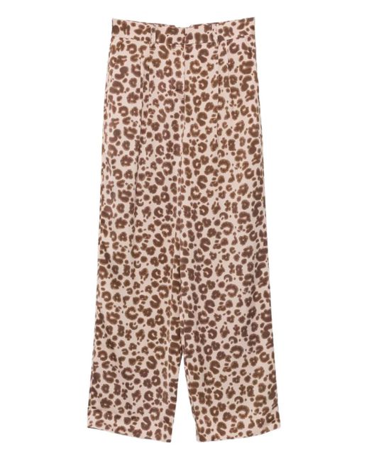 Pantalones palazzo Bloy con estampado de leopardo Ba&sh de color Natural