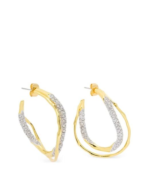 Alexis レディース メタリック Solanales ツイスト フープピアス