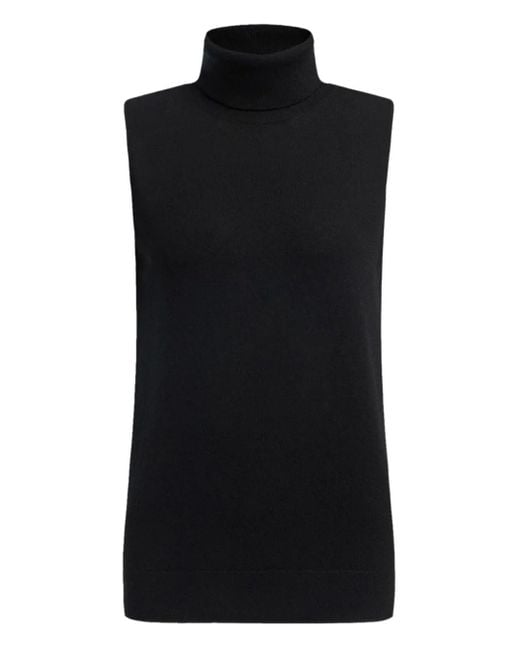 Top Smanicato A Collo Alto di 12 STOREEZ in Black