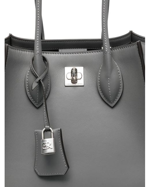 Sac Cabas Maggie En Cuir À Cadenas Ermanno Scervino en coloris Black