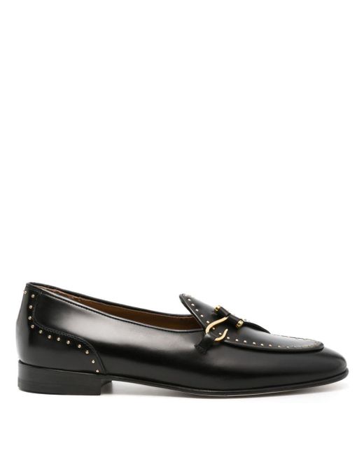 Edhen Milano Black Comporta Studded Loafers for men