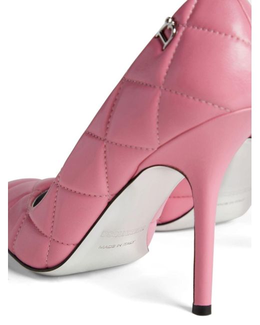 DSquared² Pink Leather Pumps,