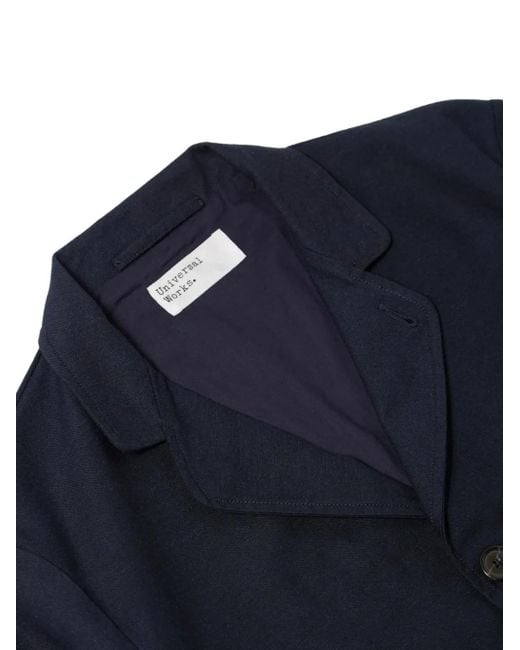 メンズ Universal Works シングルジャケット Blue