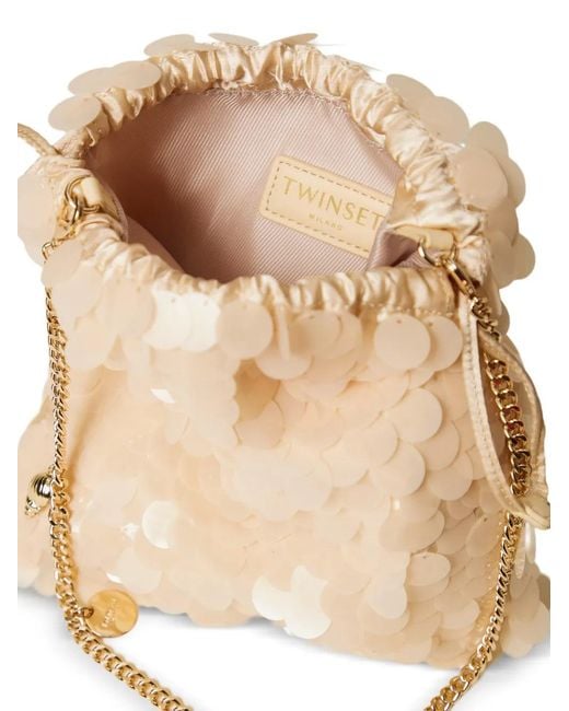 Twinset Natural Chain Satchels Cross Body Bag