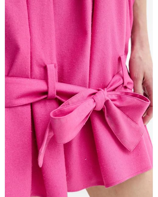 KENZO Pink Pleated Mini Dress