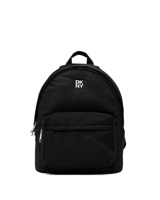 Zaino Con Logo E Manico di DKNY in Black