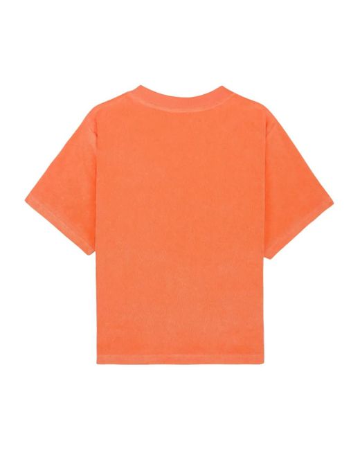 Sporty & Rich Orange T-Shirt Ny Tennis Club