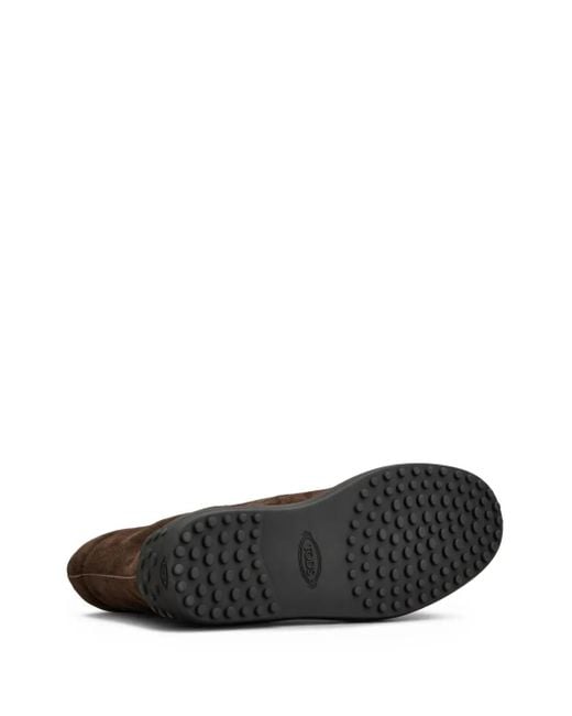 Botas militares de ante Tod's de hombre de color Brown