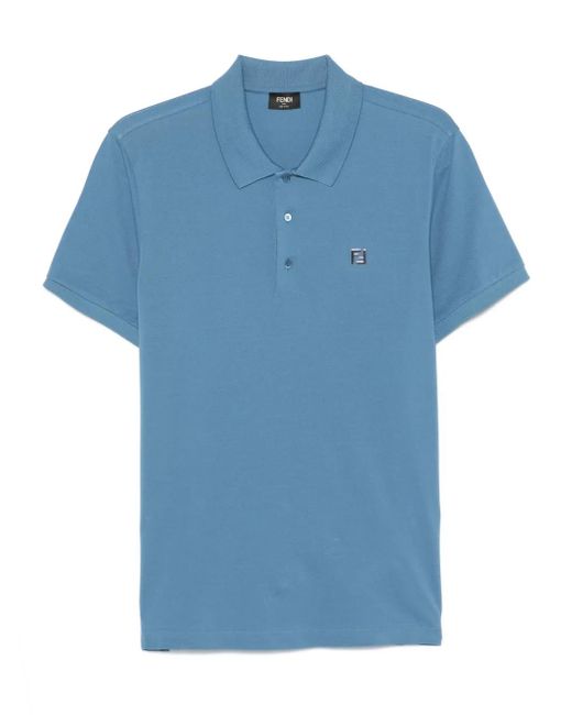 Fendi Air Force Poloshirt in het Blue voor heren