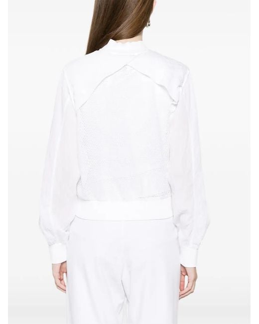Chaqueta Corta Con Cremallera Deha de color White