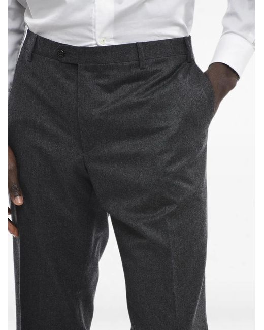 Corneliani Gray Tailored Trousers for men