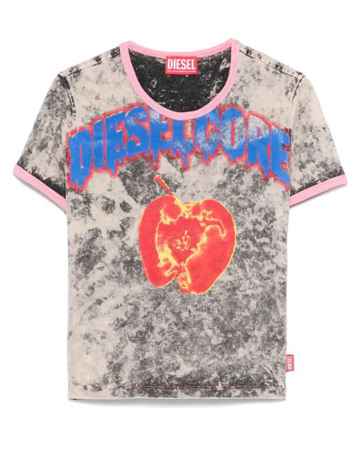 DIESEL Multicolor T-Shirt With Core Print