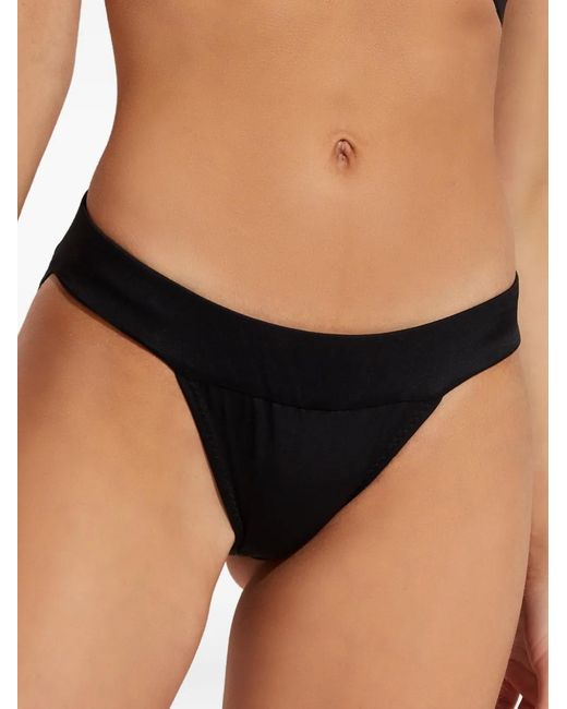 Norma Kamali Black Low-Rise Bikini Bottoms