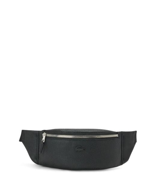 Lacoste Gray Logo-Appliqué Piqué Bag for men