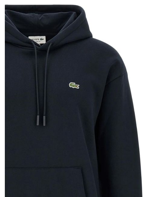 Lacoste Blue Hoodie À Patch Logo for men