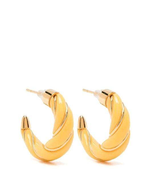 Aurelie Bidermann Metallic Diana Earrings