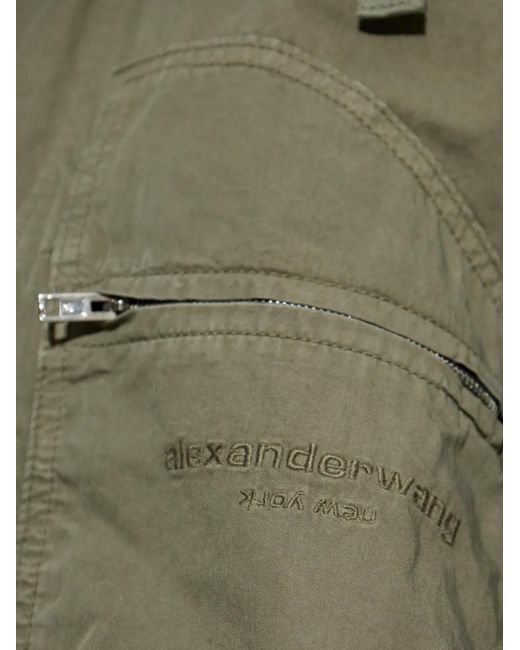Alexander Wang Green Zip-Pocket Jacket
