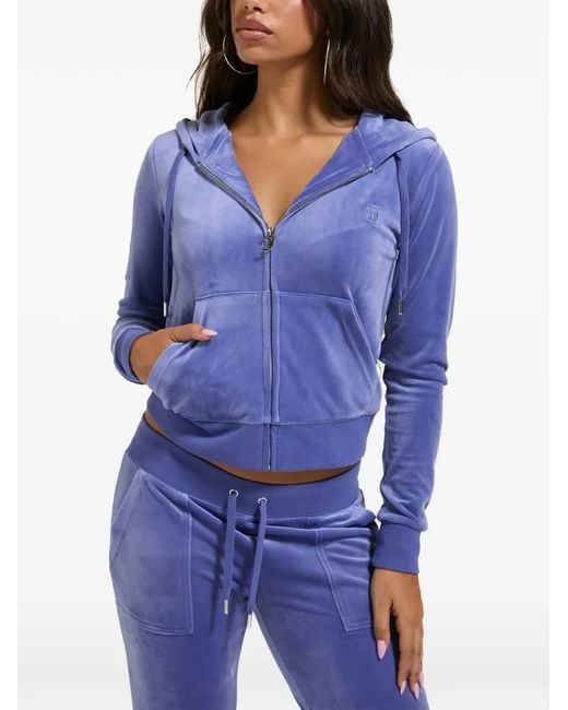 Juicy Couture Blue Robertson Zip-Up Hoodie