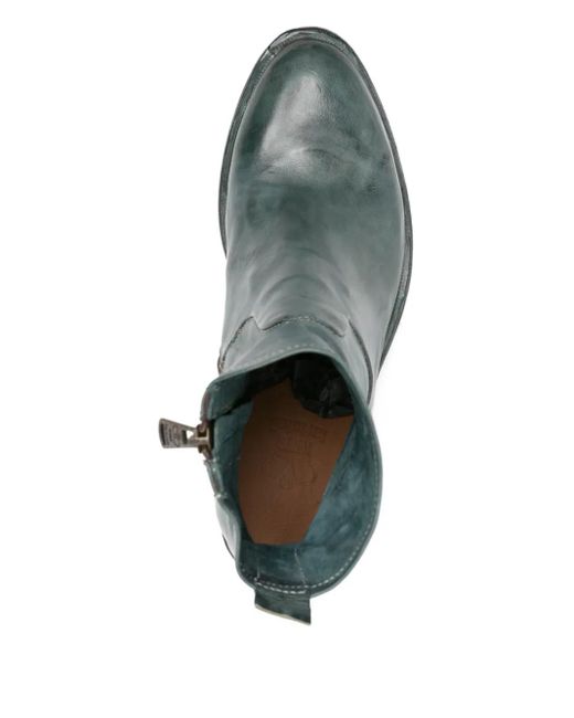 KING TARTUFOLI Green 60Mm Zip-Detail Block-Heel Boots