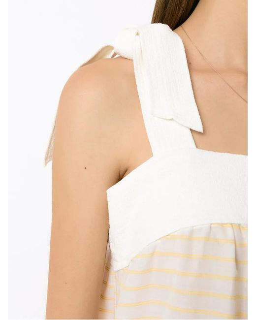 Clube Bossa Natural Jozsa Striped Playsuit