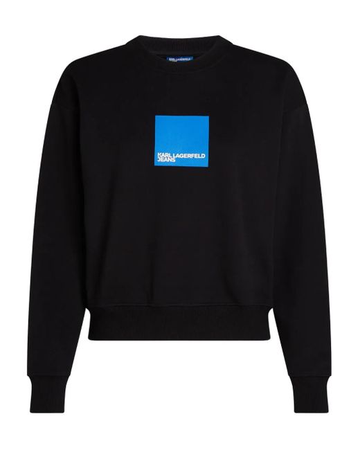 Karl Lagerfeld Box Logo Sweatshirt Blue