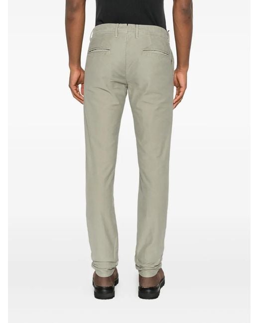 Incotex Gray Button-Up Trousers for men