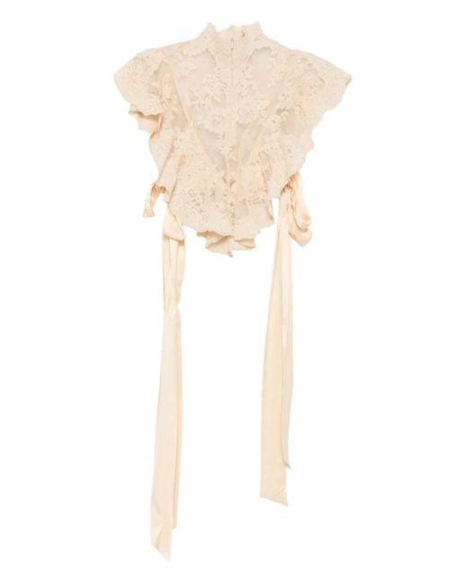 Zimmermann Hypnotic レース ラッフルトップ White