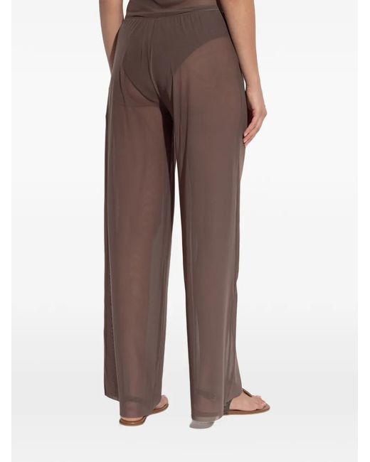 Bondeye Brown Drawstring-Fastening Trousers
