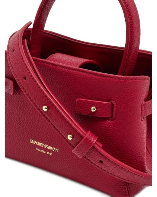Borsa A Tracolla Con Manico di Emporio Armani in Red
