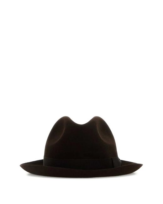 Borsalino Black Hats for men