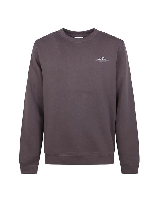 Les Deux Purple Ben Globe Sweatshirt for men